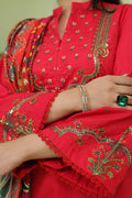 Zellbury | Unstitched 3 Piece Slub | Embroidered Shirt Shalwar Dupatta - 1272 - by - Libasekhas UK - Registered Vendor of : Zellbury Women - 100% Original Designer Dresss