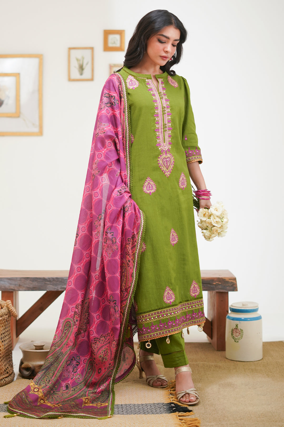 Zellbury | Unstitched 3 Piece Lawn | Embroidered Shirt Shalwar Dupatta - 1273 - by - Libasekhas UK - Registered Vendor of : Zellbury Women - 100% Original Designer Dresss