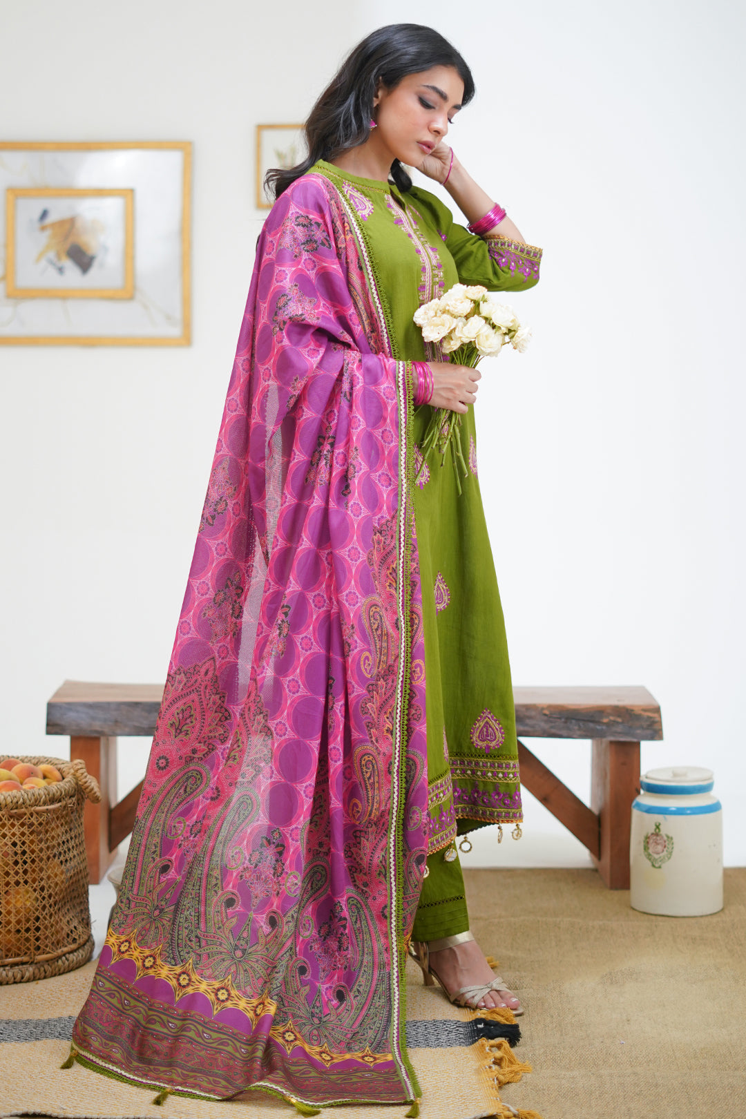 Zellbury | Unstitched 3 Piece Lawn | Embroidered Shirt Shalwar Dupatta - 1273 - by - Libasekhas UK - Registered Vendor of : Zellbury Women - 100% Original Designer Dresss