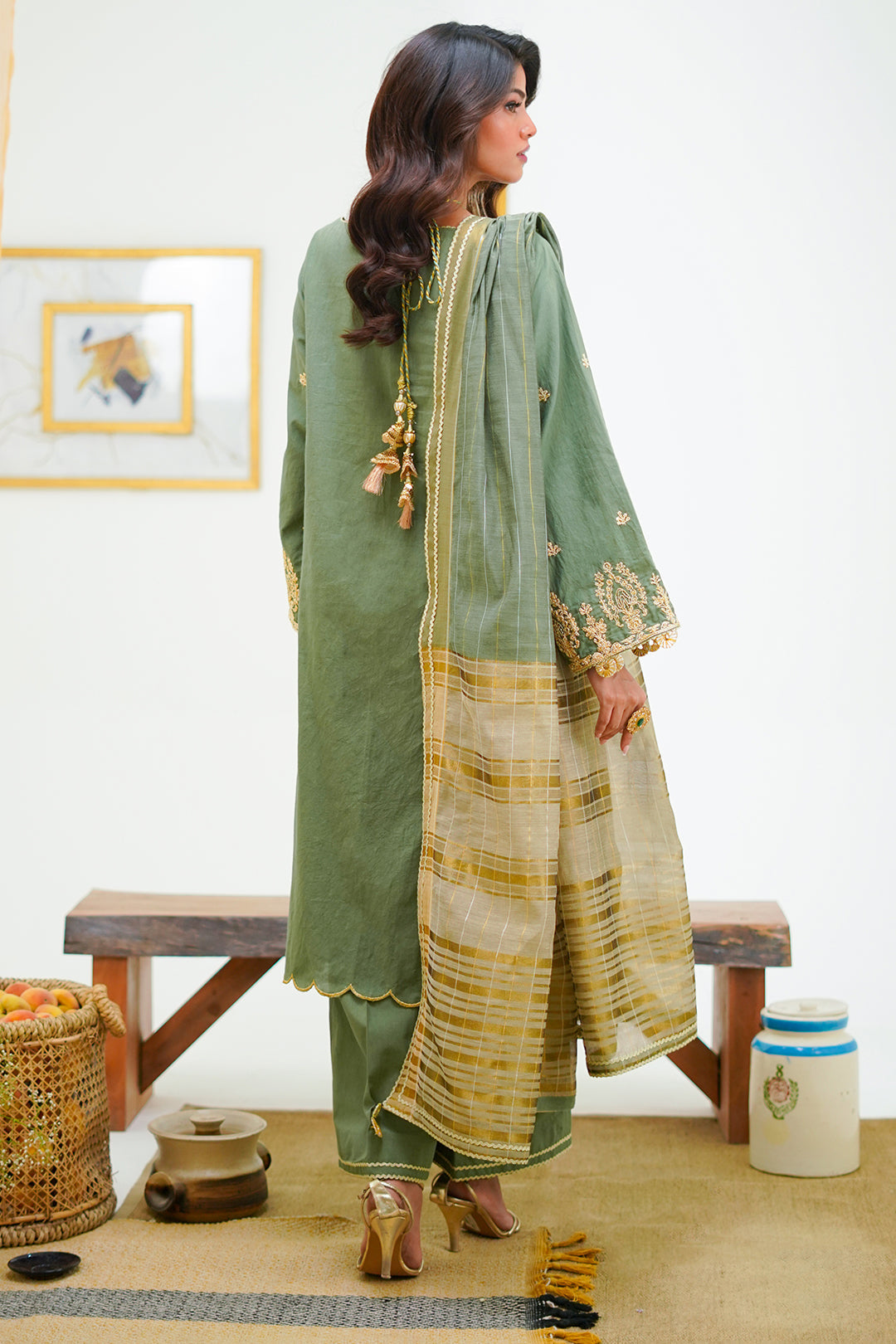 Zellbury | Unstitched 3 Piece Cambric | Embroidered Shirt Shalwar Dupatta - 1284 - by - Libasekhas UK - Registered Vendor of : Zellbury Women - 100% Original Designer Dresss