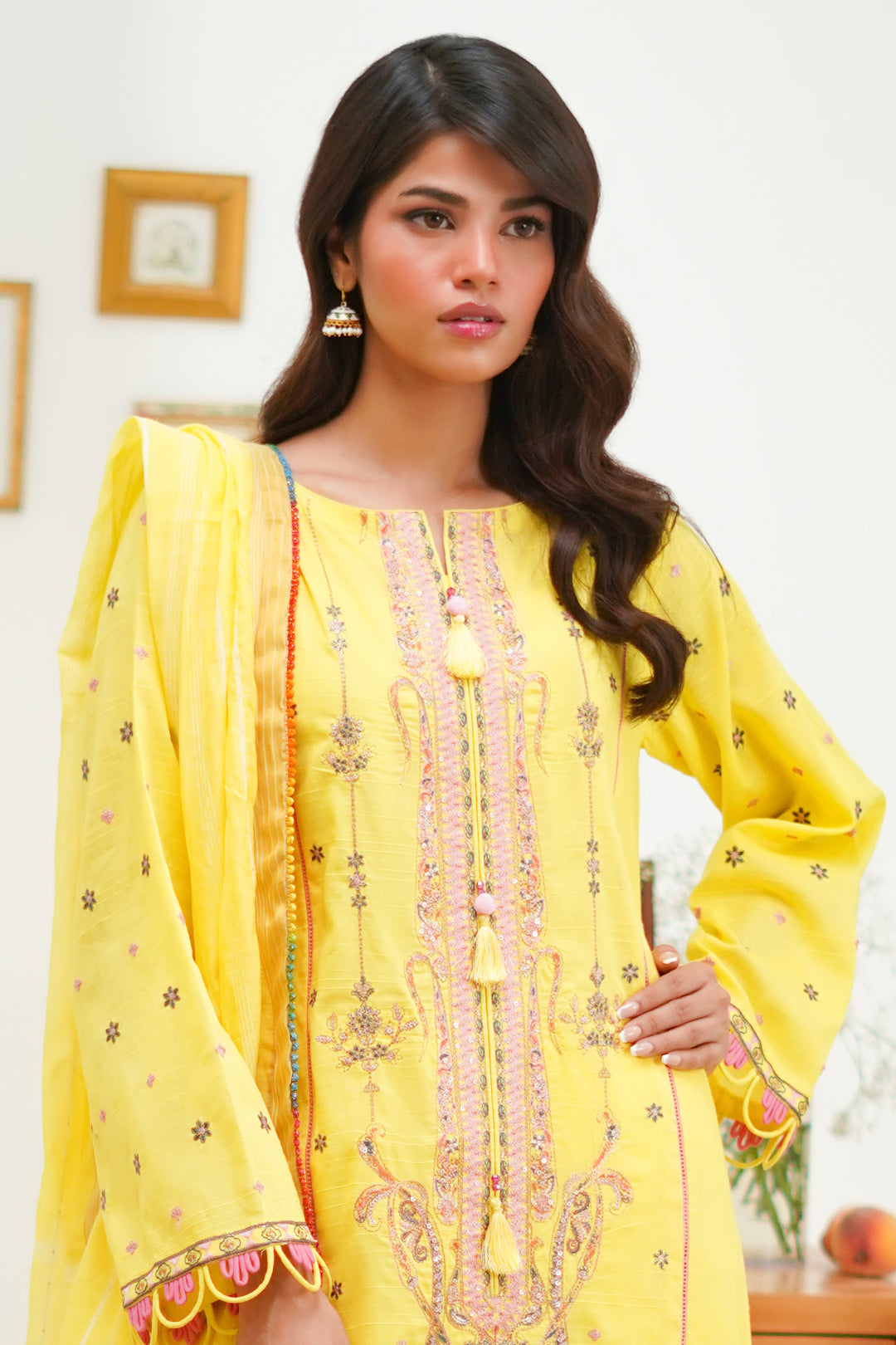 Zellbury | Unstitched 3 Piece Lawn | Embroidered Shirt Shalwar Dupatta - 1285 - by - Libasekhas UK - Registered Vendor of : Zellbury Women - 100% Original Designer Dresss