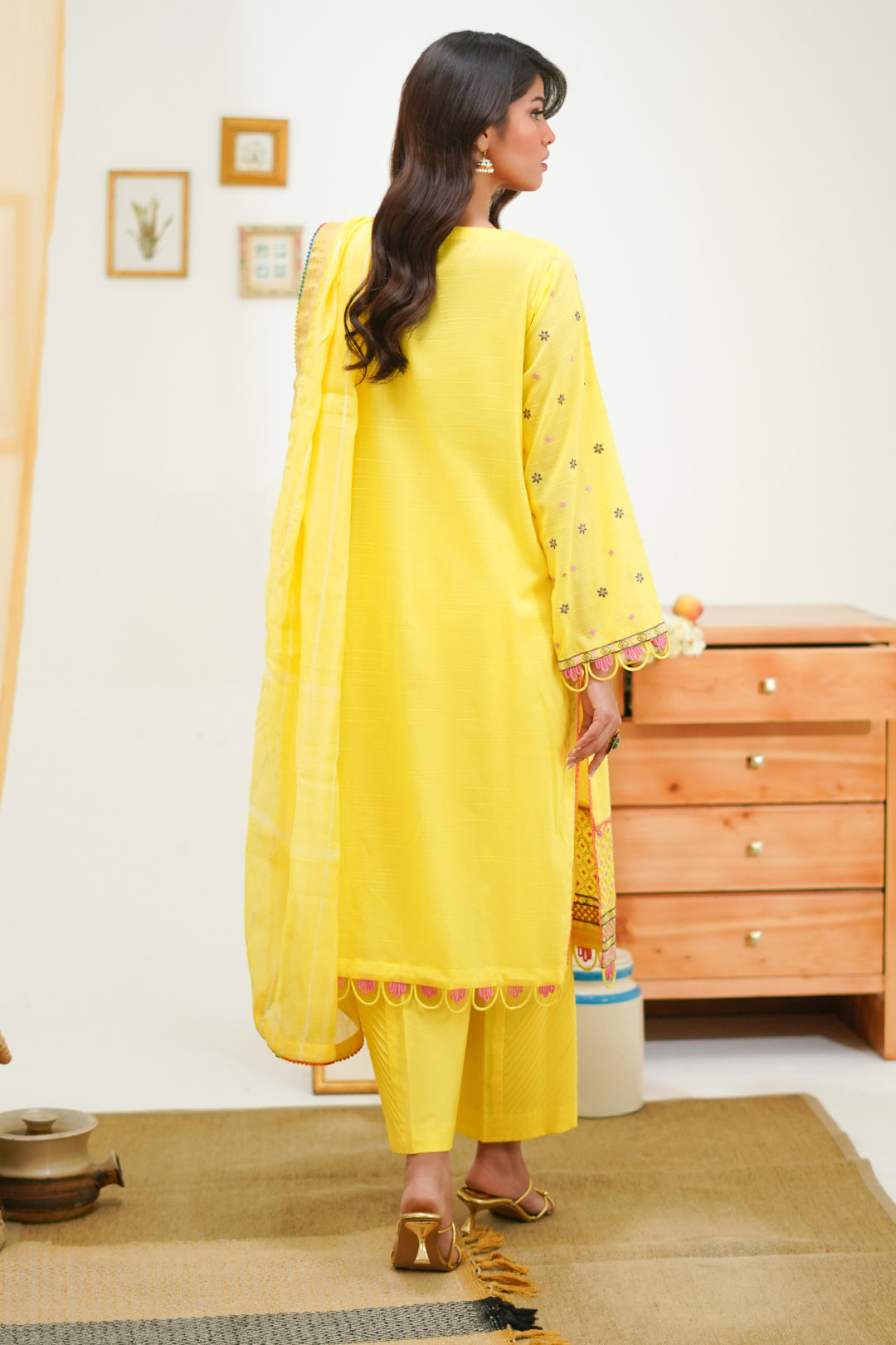 Zellbury | Unstitched 3 Piece Lawn | Embroidered Shirt Shalwar Dupatta - 1285 - by - Libasekhas UK - Registered Vendor of : Zellbury Women - 100% Original Designer Dresss