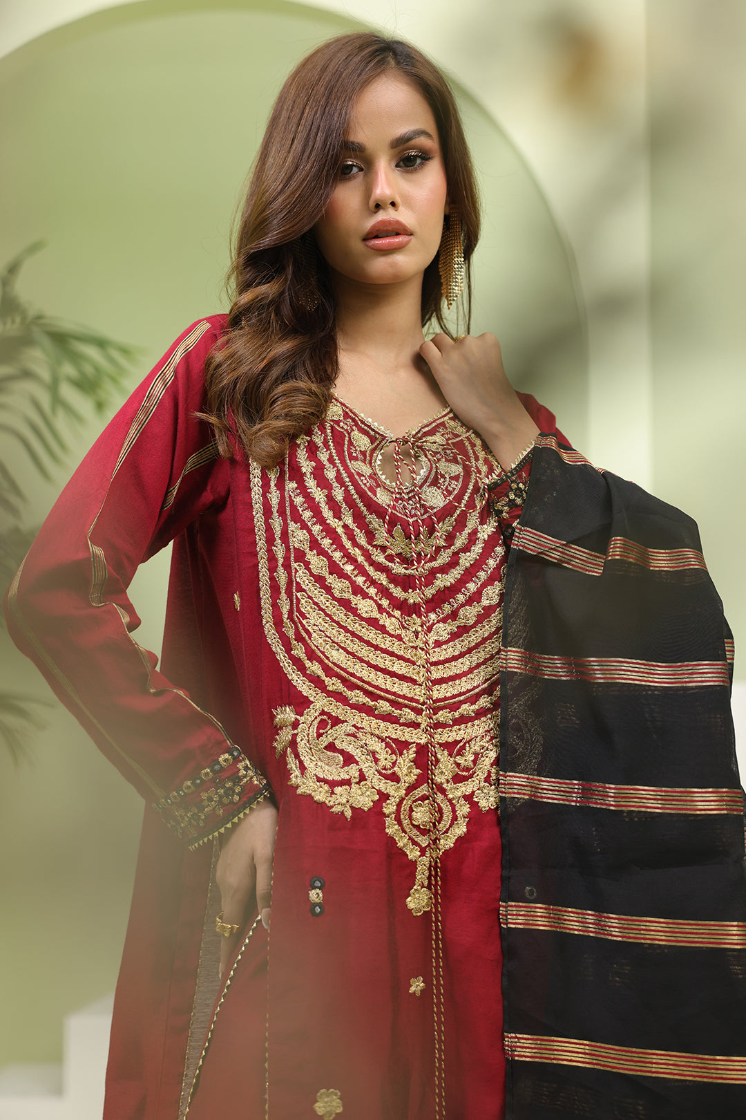 Zellbury | Unstitched 3 Piece Yarn | Embroidered Shirt Shalwar Dupatta - 1294 - by - Libasekhas UK - Registered Vendor of : Zellbury Women - 100% Original Designer Dresss