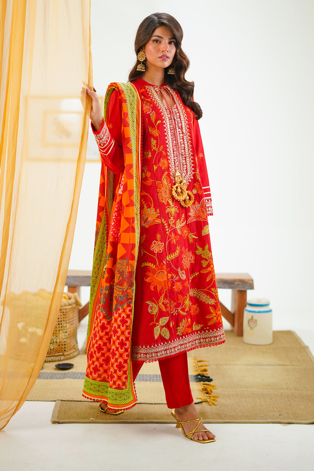 Zellbury | Unstitched 3 Piece Lawn | Embroidered Shirt Shalwar Dupatta - 1295 - by - Libasekhas UK - Registered Vendor of : Zellbury Women - 100% Original Designer Dresss