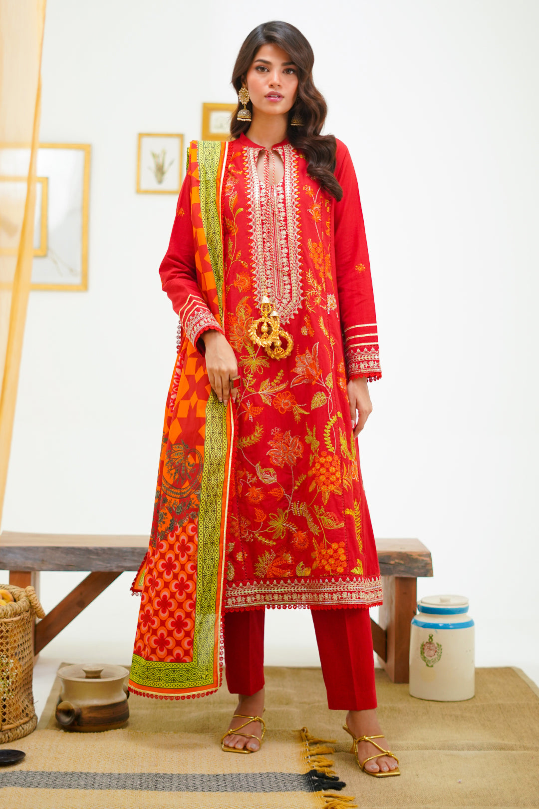 Zellbury | Unstitched 3 Piece Lawn | Embroidered Shirt Shalwar Dupatta - 1295 - by - Libasekhas UK - Registered Vendor of : Zellbury Women - 100% Original Designer Dresss