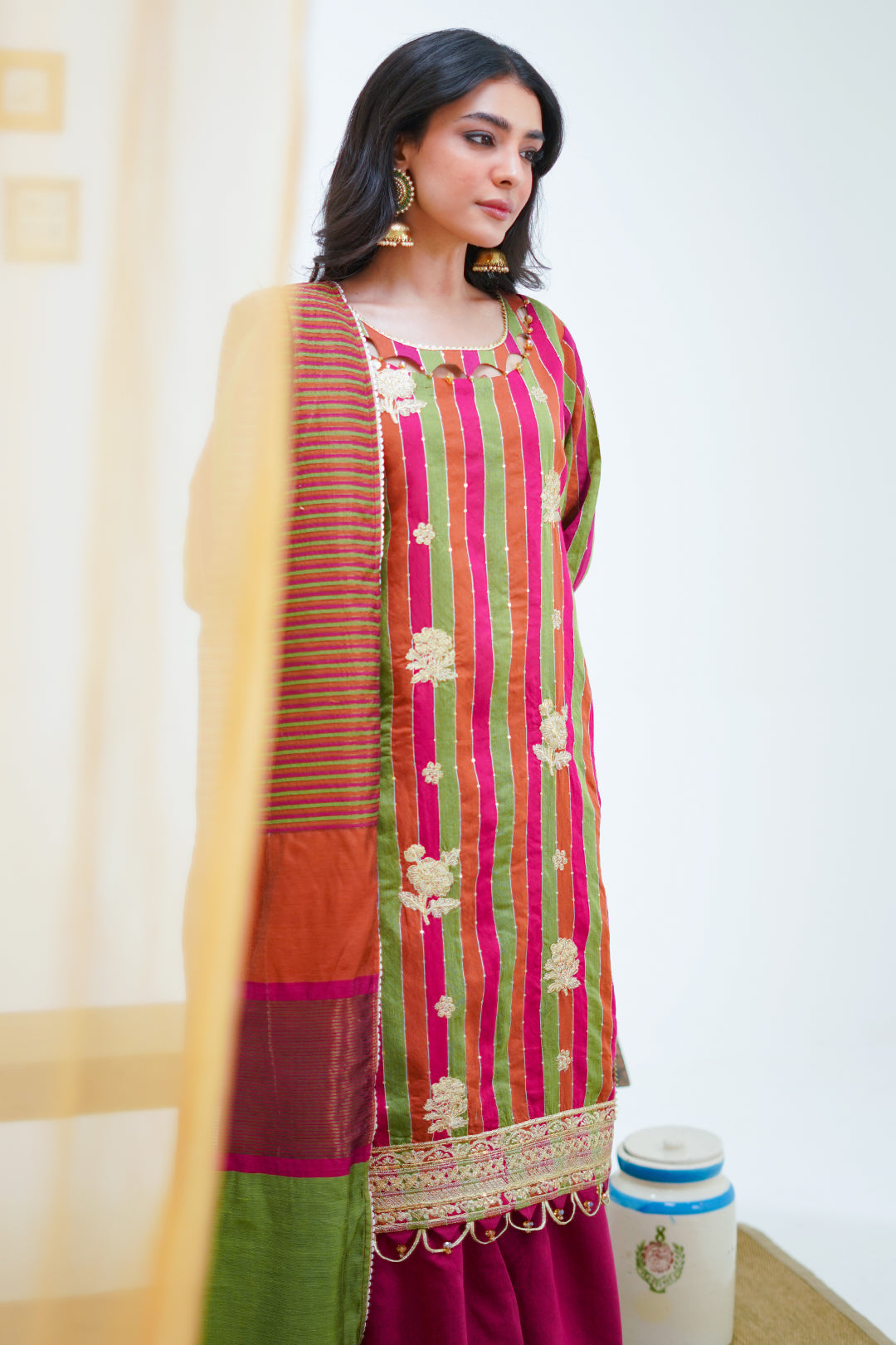 Zellbury | Unstitched 3 Piece Yarn | Embroidered Shirt Shalwar Dupatta - 1299 - by - Libasekhas UK - Registered Vendor of : Zellbury Women - 100% Original Designer Dresss