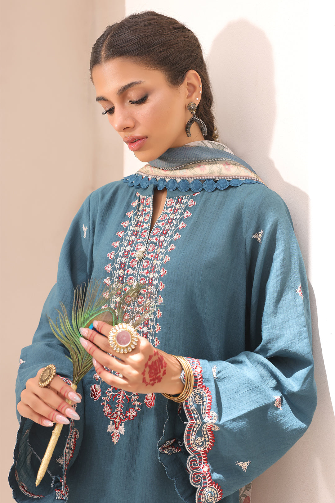 Zellbury | Unstitched 3 Piece Lawn | Embroidered Shirt Shalwar Dupatta - 1549 - by - Libasekhas UK - Registered Vendor of : Zellbury Women - 100% Original Designer Dresss