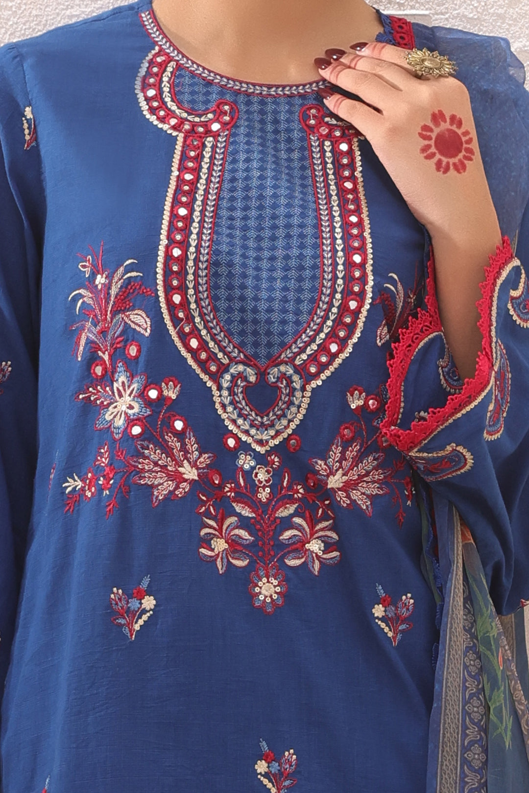 Zellbury | Unstitched 3 Piece Lawn | Embroidered Shirt Shalwar Dupatta - 1551 - by - Libasekhas UK - Registered Vendor of : Zellbury Women - 100% Original Designer Dresss