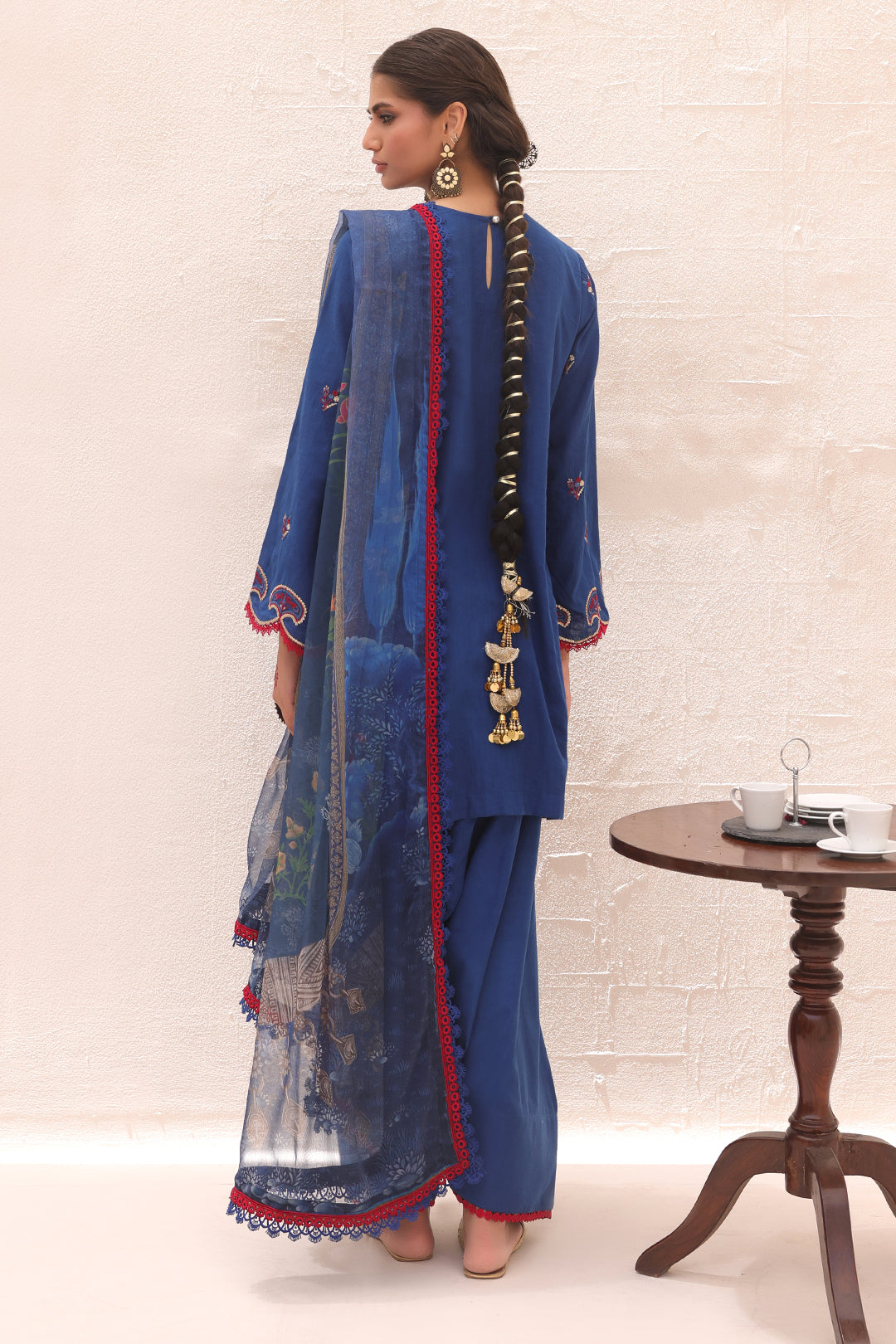 Zellbury | Unstitched 3 Piece Lawn | Embroidered Shirt Shalwar Dupatta - 1551 - by - Libasekhas UK - Registered Vendor of : Zellbury Women - 100% Original Designer Dresss
