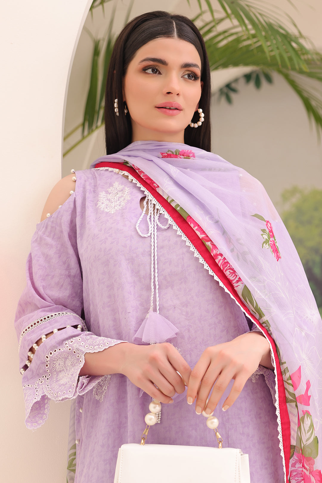 Zellbury | Unstitched 3 Piece Jacquard | Embroidered Shirt Shalwar Dupatta - 1764 - by - Libasekhas UK - Registered Vendor of : Zellbury Women - 100% Original Designer Dresss