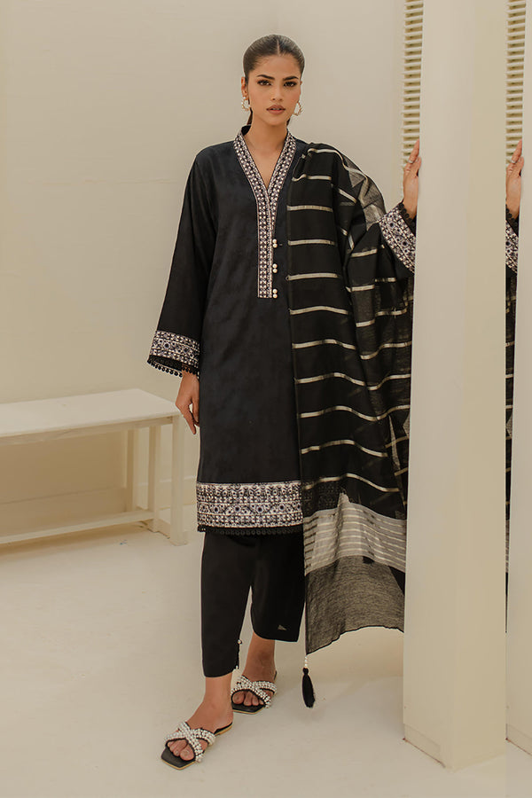 Zellbury | Unstitched 3 Piece Green | Embroidered Shirt Shalwar Dupatta - 1768 - by - Libasekhas UK - Registered Vendor of : Zellbury Women - 100% Original Designer Dresss