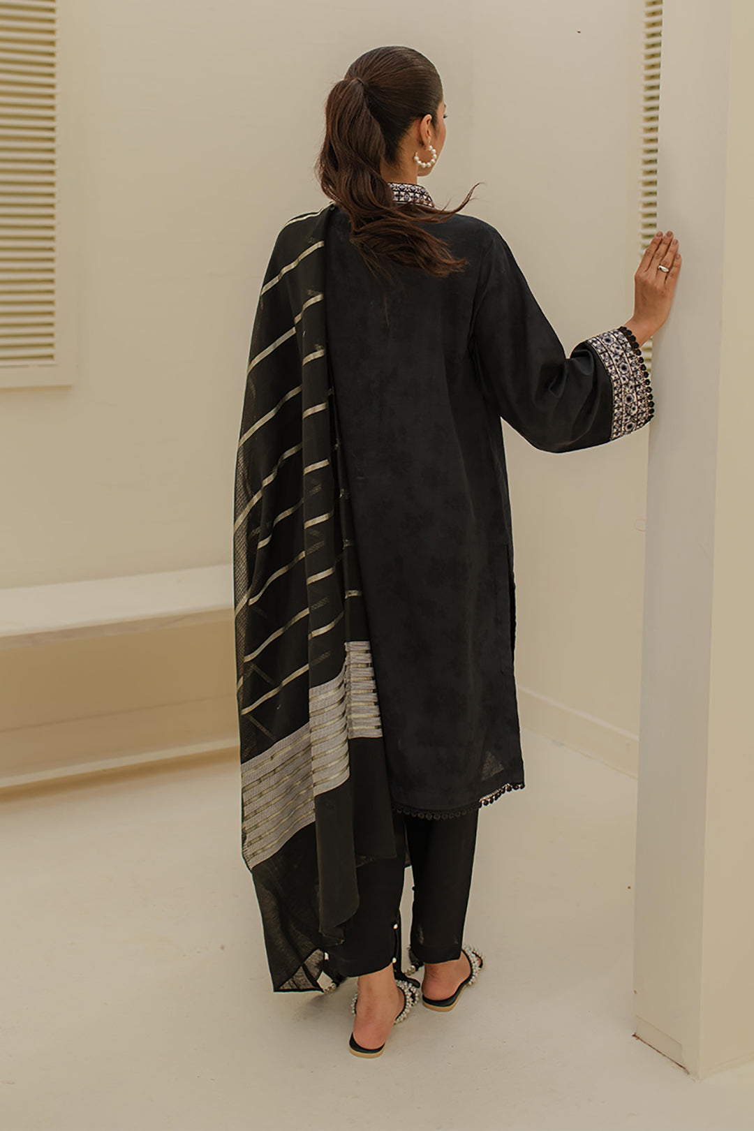 Zellbury | Unstitched 3 Piece Green | Embroidered Shirt Shalwar Dupatta - 1768 - by - Libasekhas UK - Registered Vendor of : Zellbury Women - 100% Original Designer Dresss