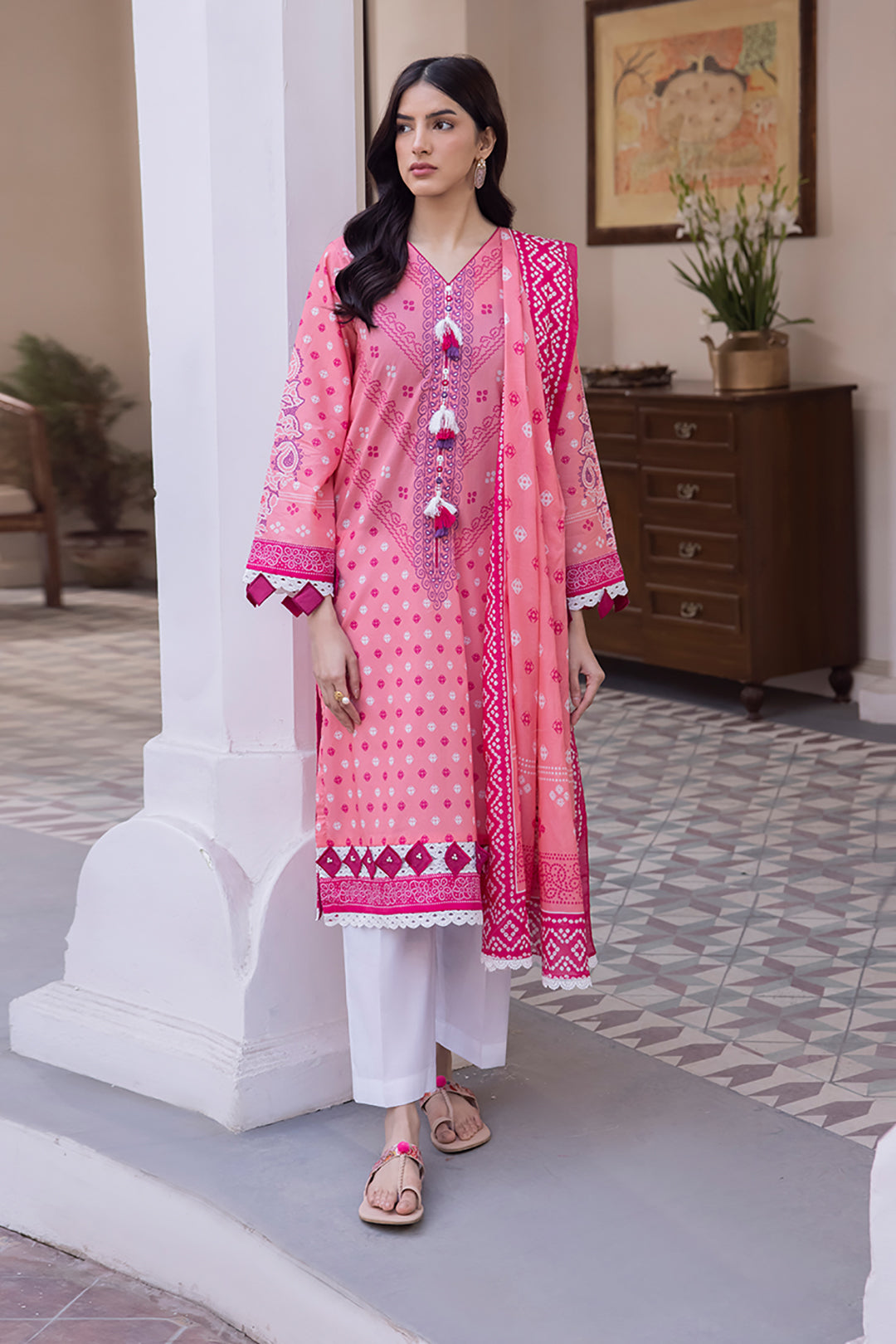 Zellbury | Unstitched 2 Piece Lawn | Shirt Dupatta - 1014 - by - Libasekhas UK - Registered Vendor of : Zellbury Women - 100% Original Designer Dresss