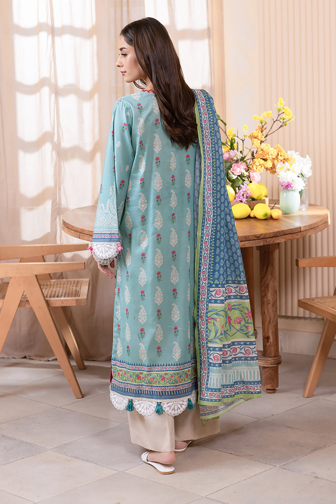 Zellbury | Unstitched 2 Piece Lawn | Shirt Dupatta - 1021 - by - Libasekhas UK - Registered Vendor of : Zellbury Women - 100% Original Designer Dresss