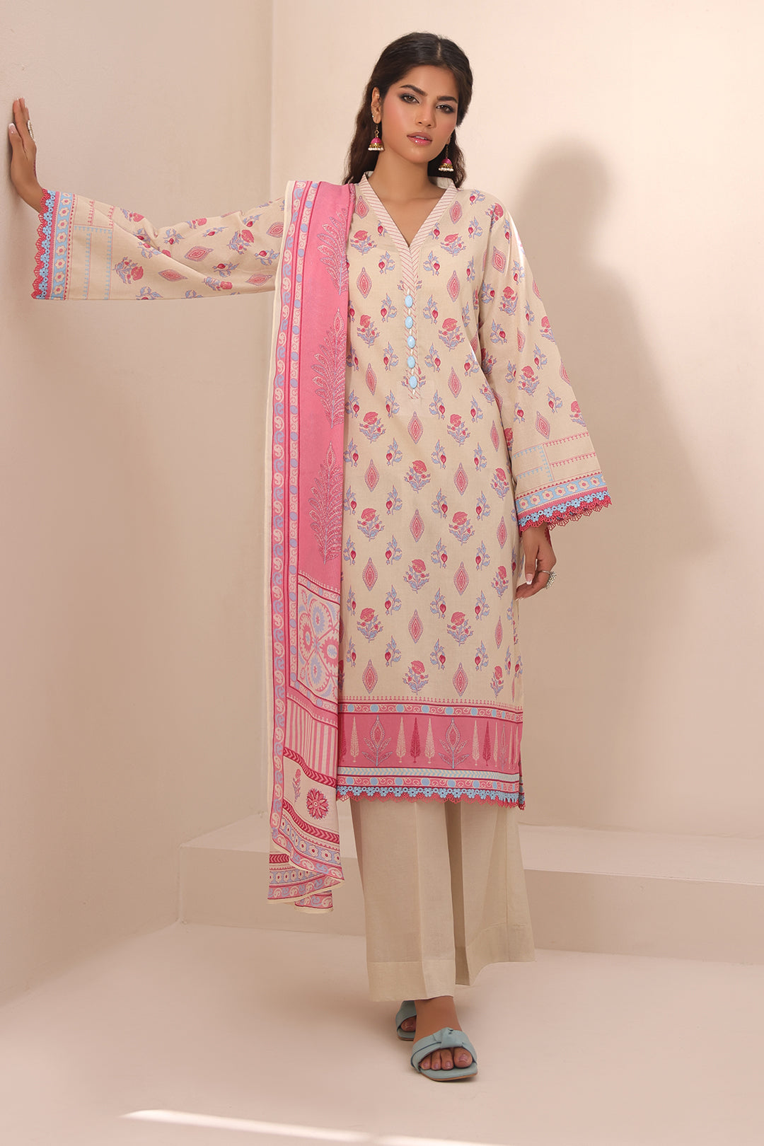 Zellbury | Unstitched 2 Piece Lawn | Shirt Dupatta - 1152 - by - Libasekhas UK - Registered Vendor of : Zellbury Women - 100% Original Designer Dresss