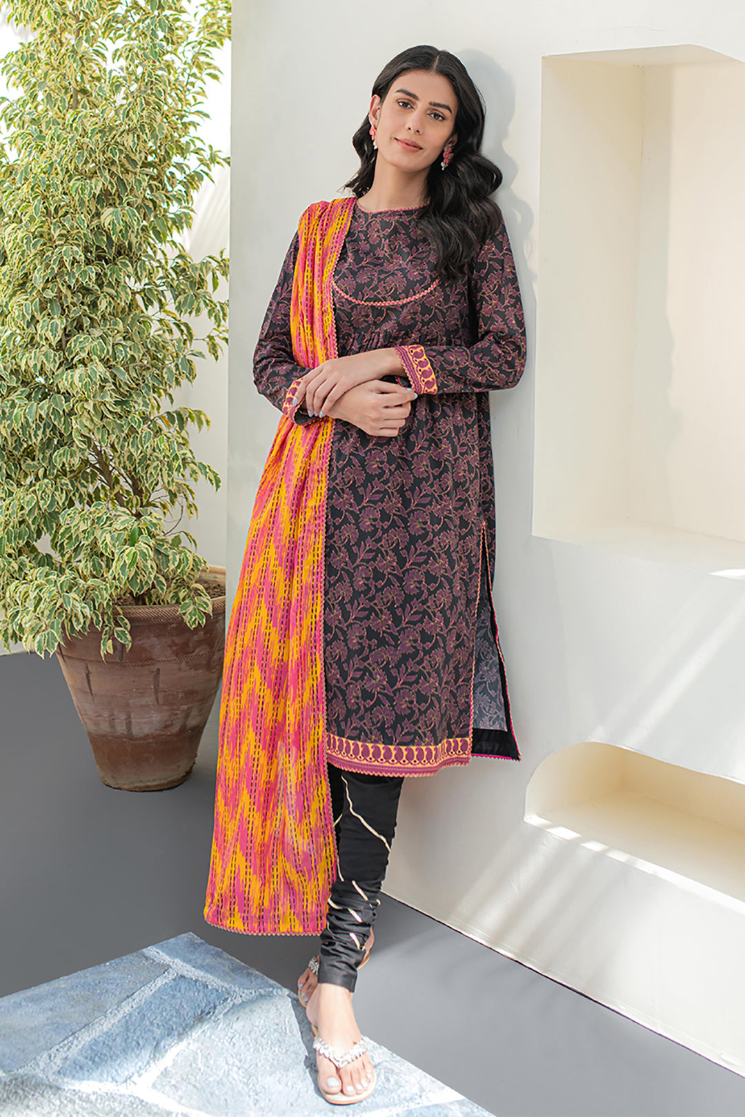 Zellbury | Unstitched 2 Piece Lawn | Shirt Dupatta - 1153 - by - Libasekhas UK - Registered Vendor of : Zellbury Women - 100% Original Designer Dresss