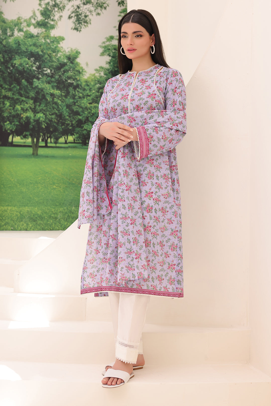 Zellbury | Unstitched 2 Piece Lawn | Shirt Dupatta - 1161 - by - Libasekhas UK - Registered Vendor of : Zellbury Women - 100% Original Designer Dresss