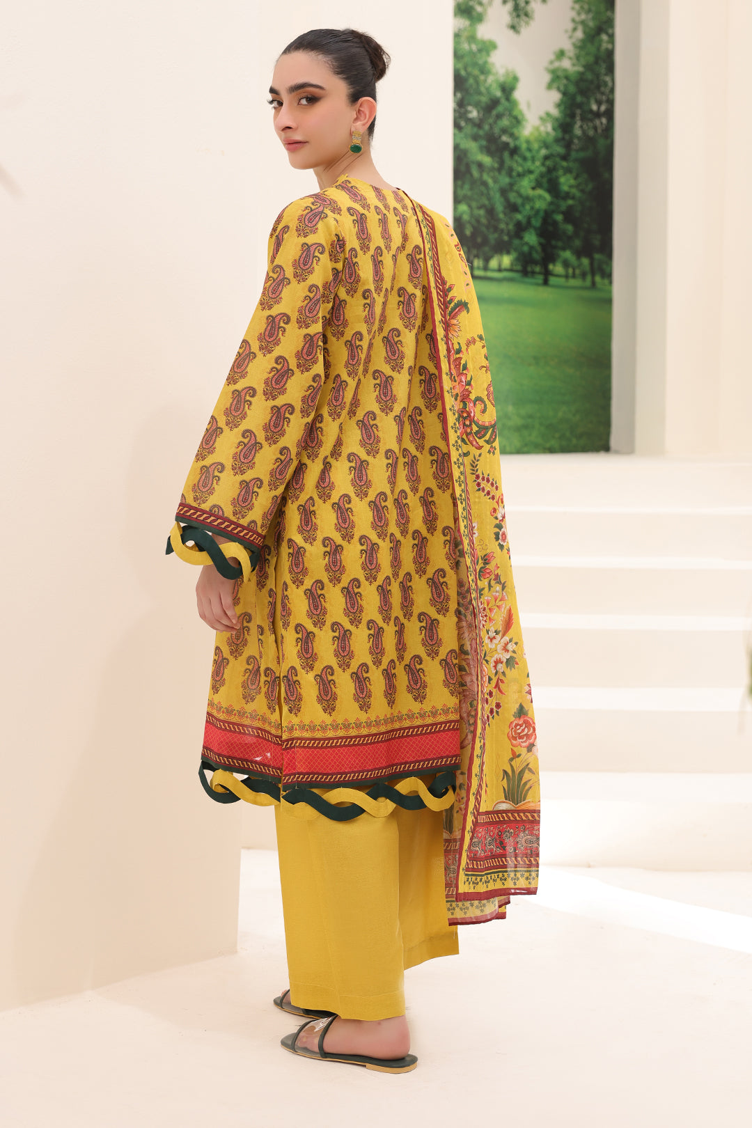 Zellbury | Unstitched 2 Piece Lawn | Shirt Dupatta - 1164 - by - Libasekhas UK - Registered Vendor of : Zellbury Women - 100% Original Designer Dresss