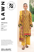 Zellbury | Unstitched 2 Piece Lawn | Shirt Dupatta - 1164 - by - Libasekhas UK - Registered Vendor of : Zellbury Women - 100% Original Designer Dresss