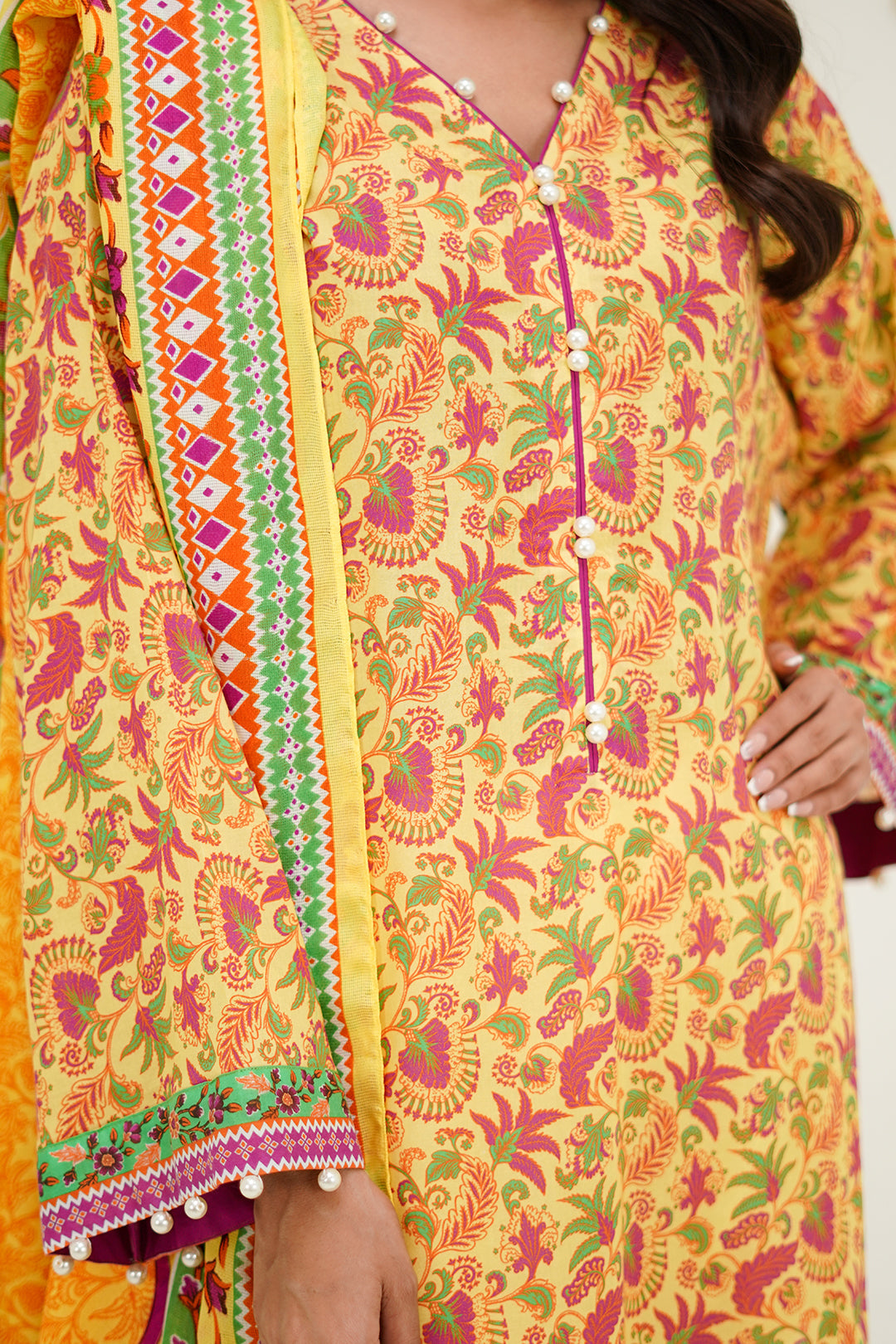 Zellbury | Unstitched 2 Piece Lawn | Shirt Dupatta - 1300 - by - Libasekhas UK - Registered Vendor of : Zellbury Women - 100% Original Designer Dresss