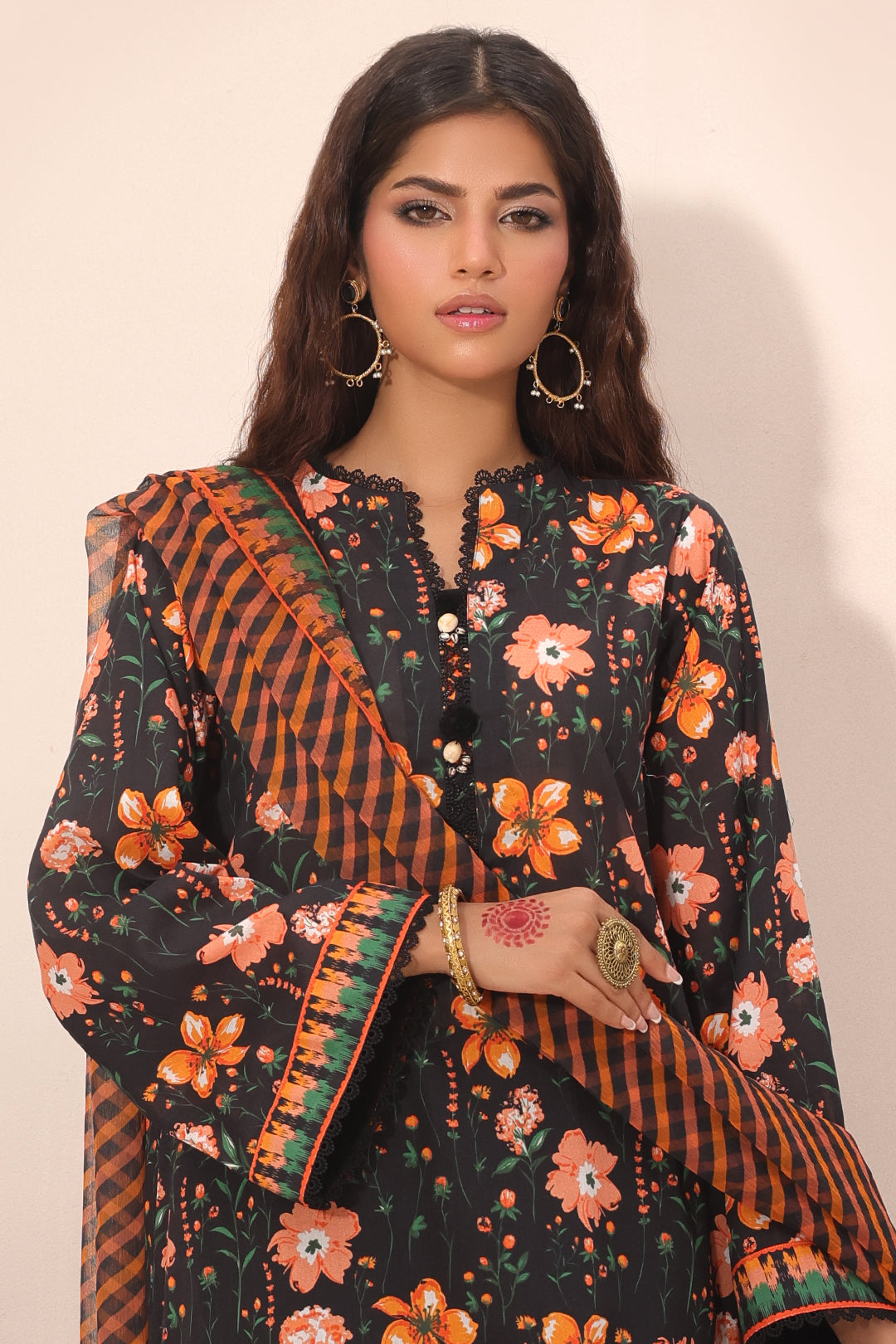 Zellbury | Unstitched 2 Piece Lawn | Shirt Dupatta - 1302 - by - Libasekhas UK - Registered Vendor of : Zellbury Women - 100% Original Designer Dresss