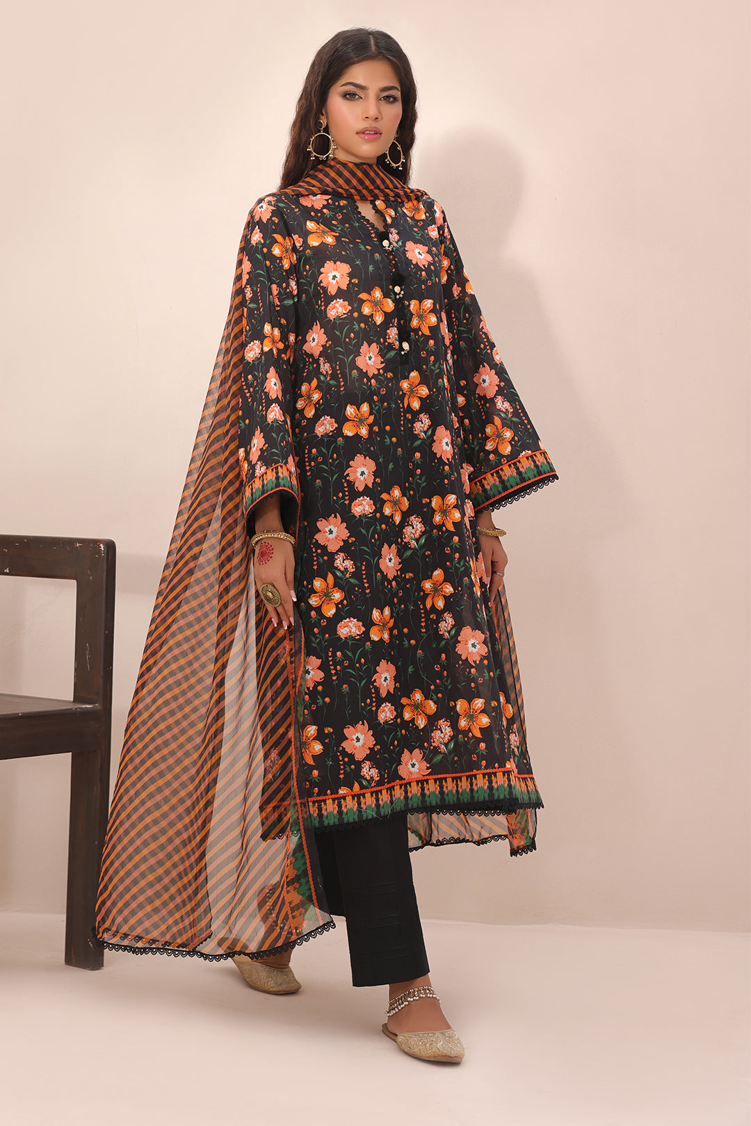 Zellbury | Unstitched 2 Piece Lawn | Shirt Dupatta - 1302 - by - Libasekhas UK - Registered Vendor of : Zellbury Women - 100% Original Designer Dresss