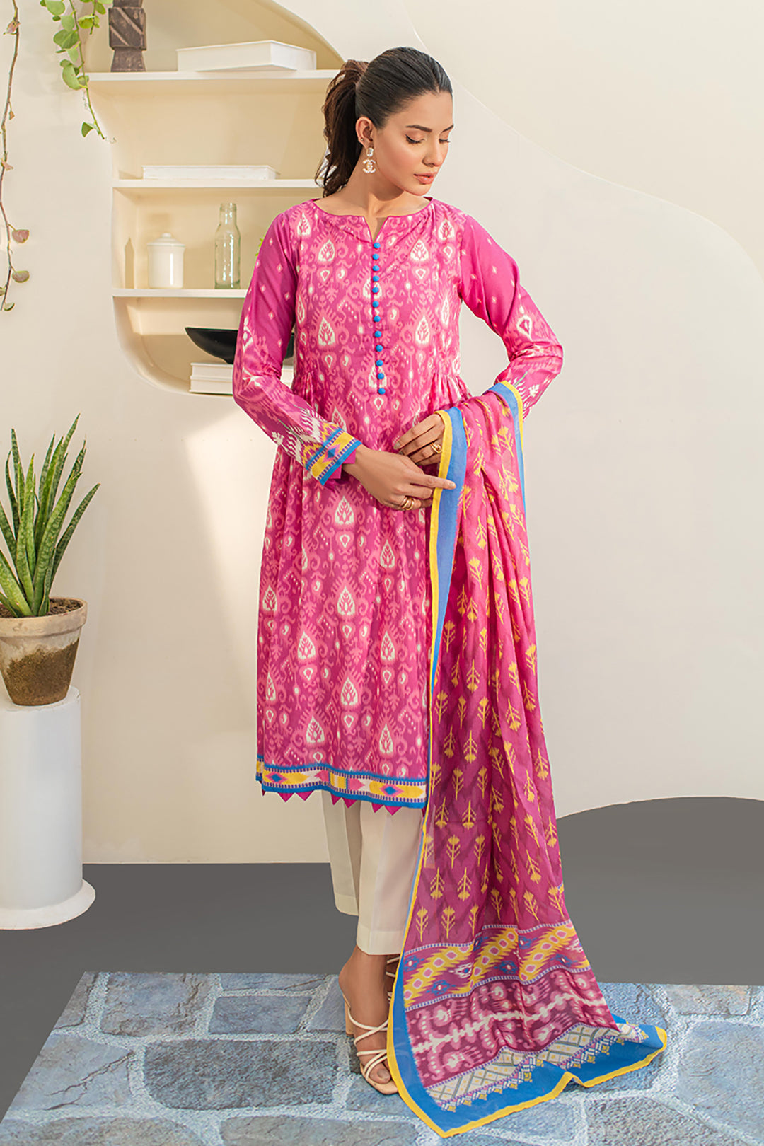 Zellbury | Unstitched 2 Piece Lawn | Shirt Dupatta - 1653 - by - Libasekhas UK - Registered Vendor of : Zellbury Women - 100% Original Designer Dresss