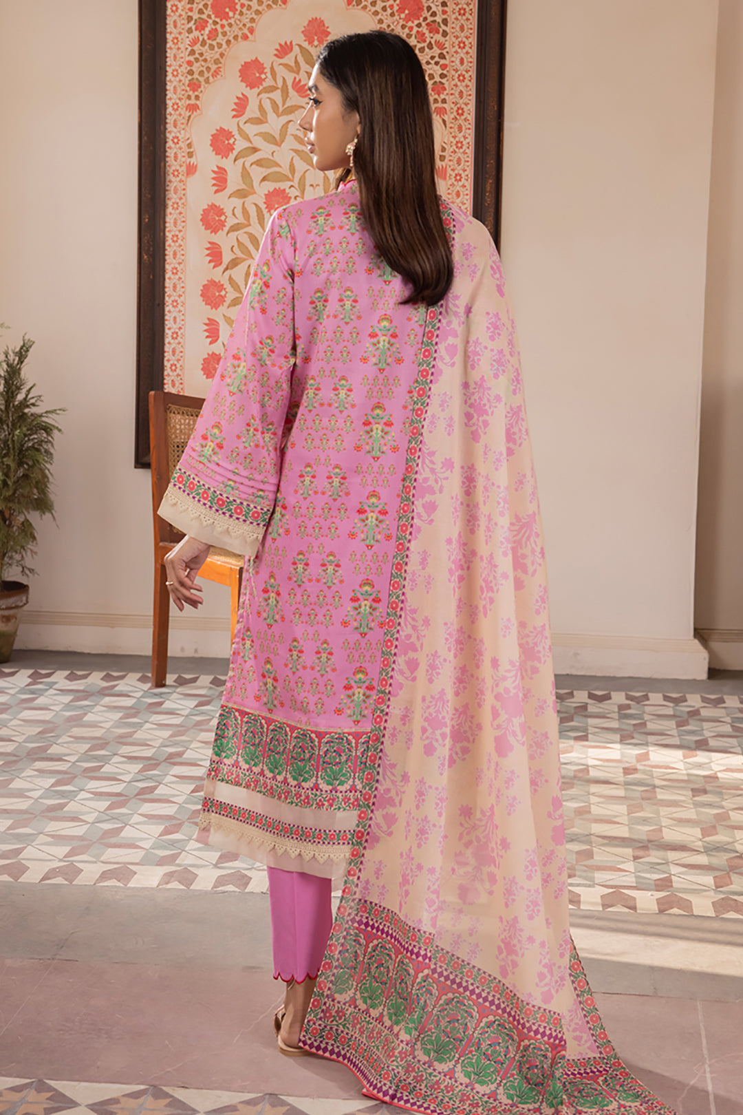 Zellbury | Unstitched 3 Piece Lawn | Shirt Shalwar Dupatta - 1070 - by - Libasekhas UK - Registered Vendor of : Zellbury Women - 100% Original Designer Dresss