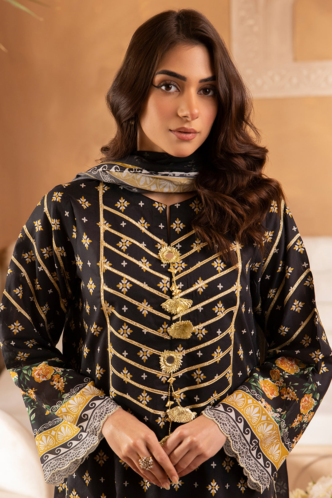 Zellbury | Unstitched 3 Piece Lawn | Shirt Shalwar Dupatta - 1081 - by - Libasekhas UK - Registered Vendor of : Zellbury Women - 100% Original Designer Dresss