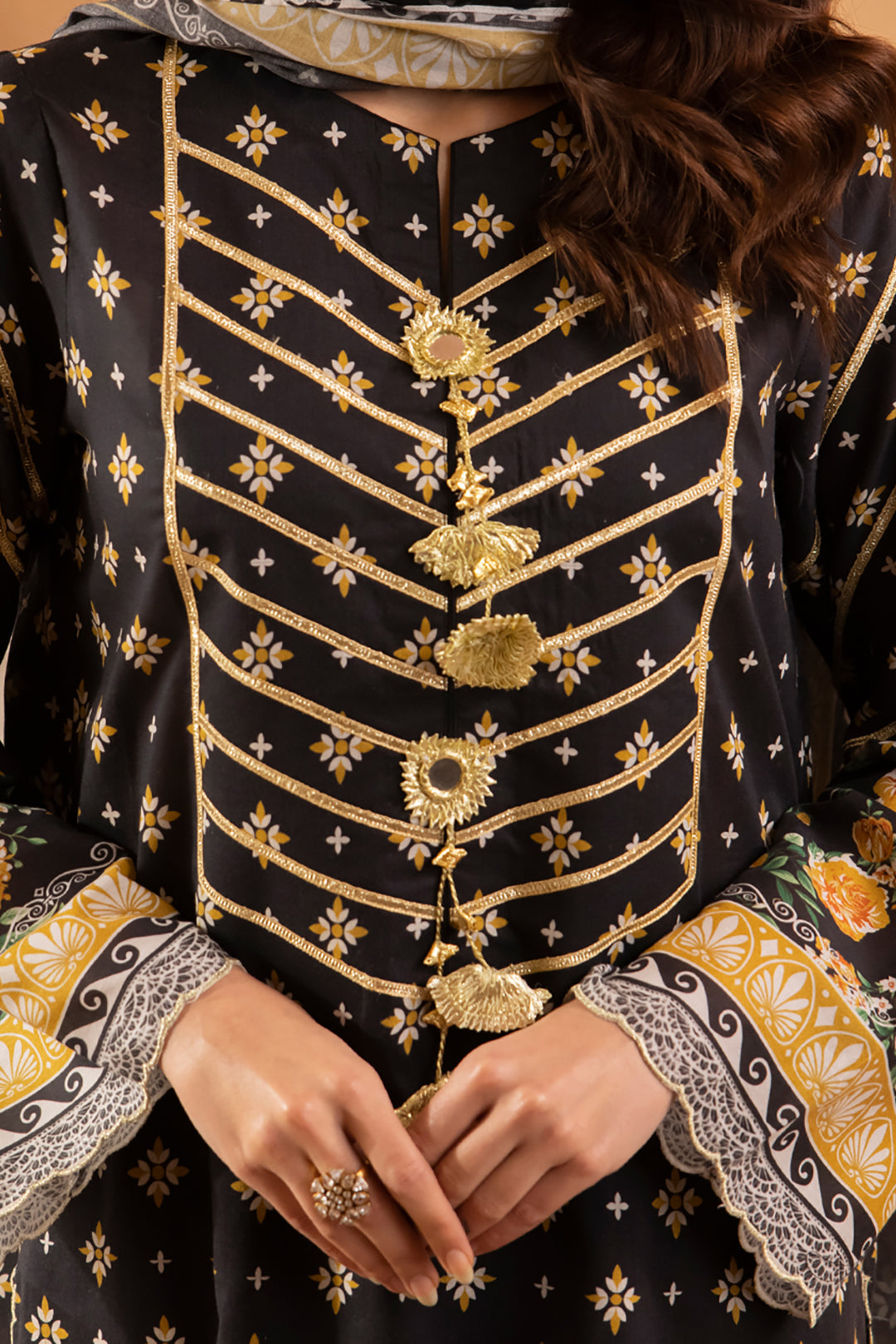 Zellbury | Unstitched 3 Piece Lawn | Shirt Shalwar Dupatta - 1081 - by - Libasekhas UK - Registered Vendor of : Zellbury Women - 100% Original Designer Dresss