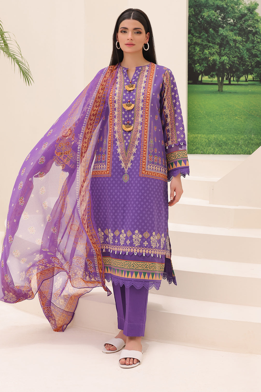 Zellbury | Unstitched 3 Piece Lawn | Shirt Shalwar Dupatta - 1189 - by - Libasekhas UK - Registered Vendor of : Zellbury Women - 100% Original Designer Dresss