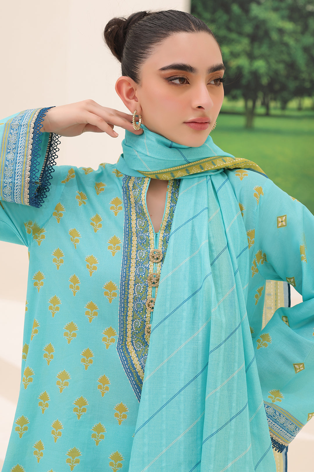 Zellbury | Unstitched 3 Piece Lawn | Shirt Shalwar Dupatta - 1191 - by - Libasekhas UK - Registered Vendor of : Zellbury Women - 100% Original Designer Dresss
