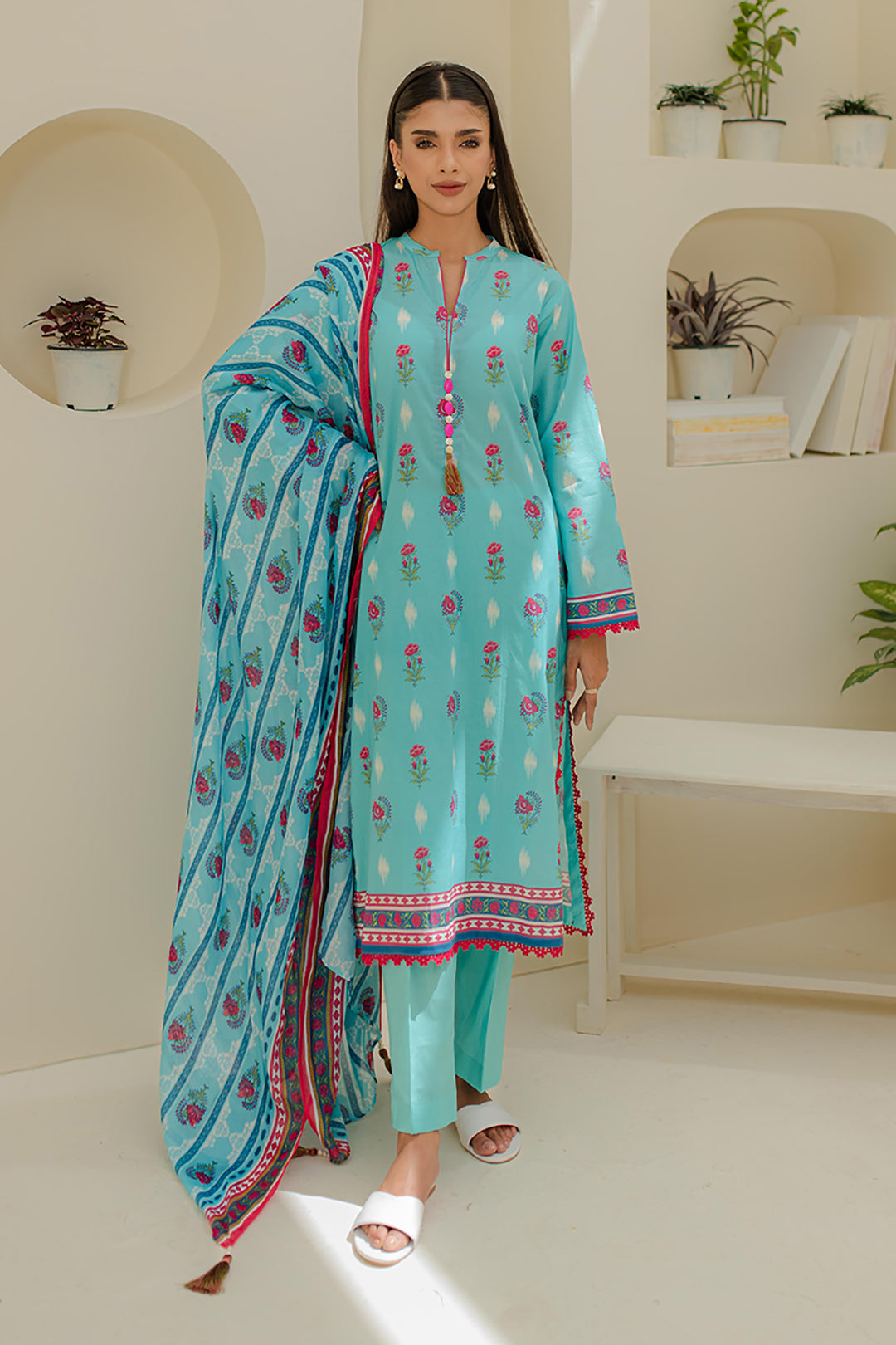 Zellbury | Unstitched 3 Piece Lawn | Shirt Shalwar Dupatta - 1193 - by - Libasekhas UK - Registered Vendor of : Zellbury Women - 100% Original Designer Dresss
