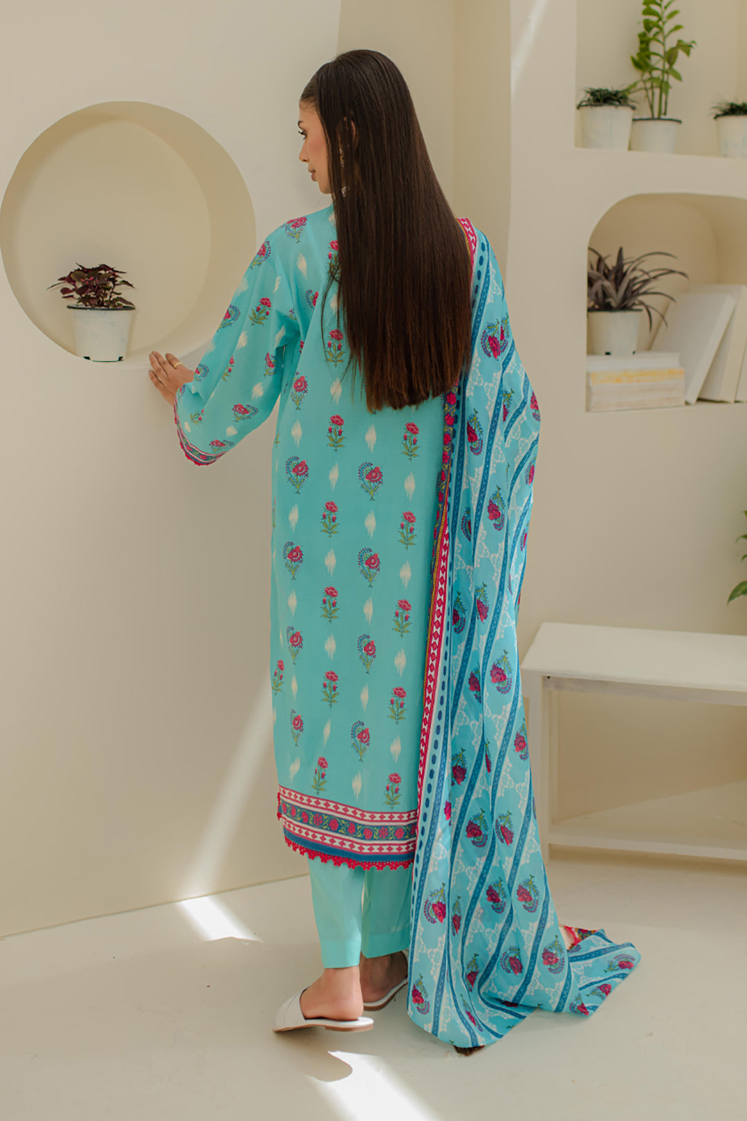 Zellbury | Unstitched 3 Piece Lawn | Shirt Shalwar Dupatta - 1193 - by - Libasekhas UK - Registered Vendor of : Zellbury Women - 100% Original Designer Dresss