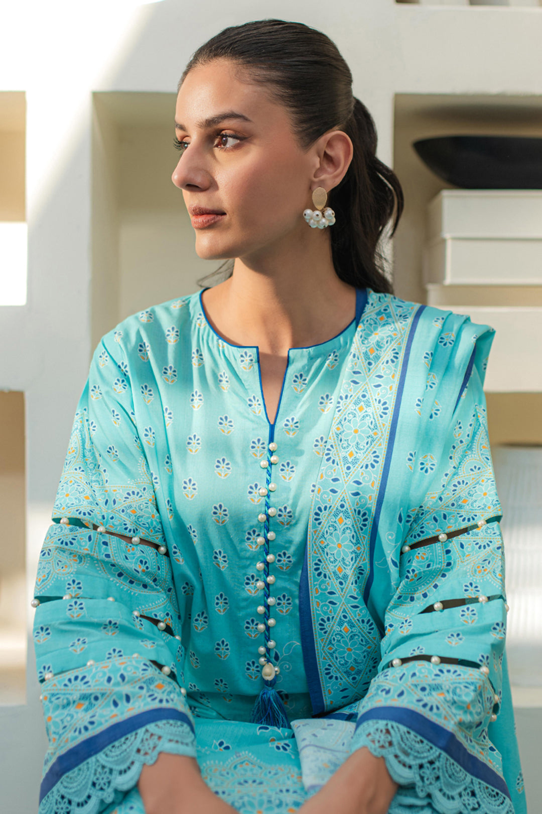Zellbury | Unstitched 3 Piece Lawn | Shirt Shalwar Dupatta - 1198 - by - Libasekhas UK - Registered Vendor of : Zellbury Women - 100% Original Designer Dresss