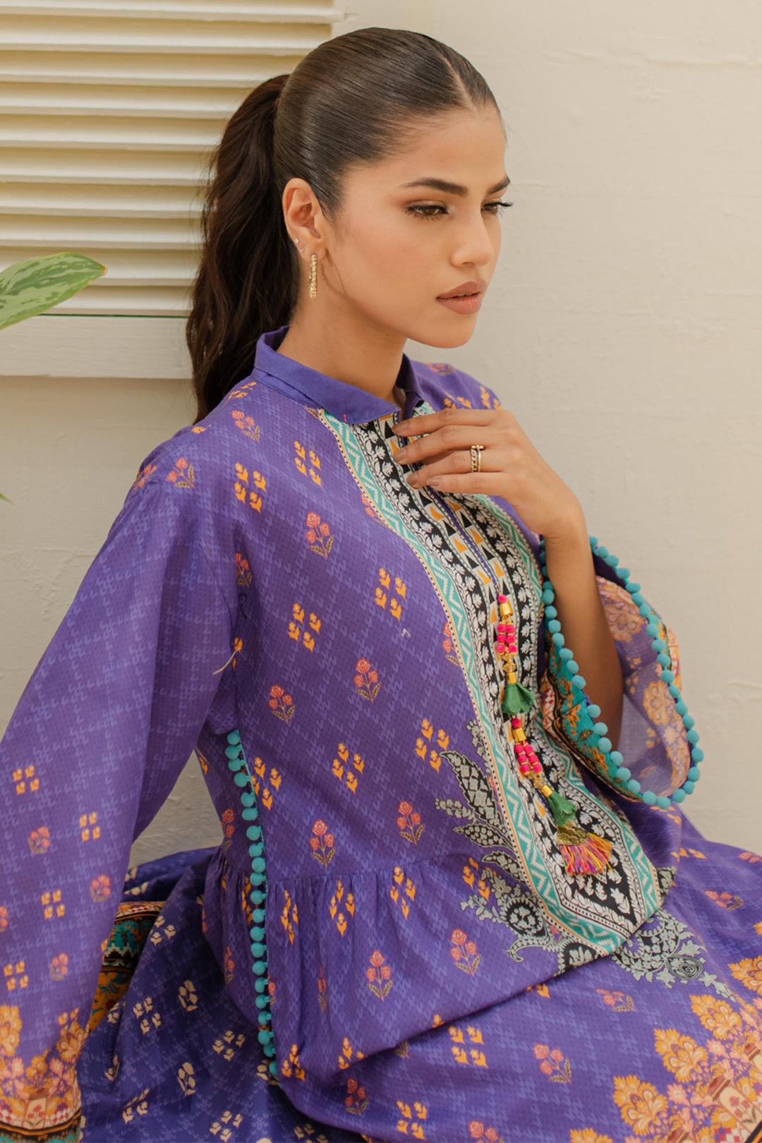 Zellbury | Unstitched 3 Piece Lawn | Shirt Shalwar Dupatta - 1215 - by - Libasekhas UK - Registered Vendor of : Zellbury Women - 100% Original Designer Dresss