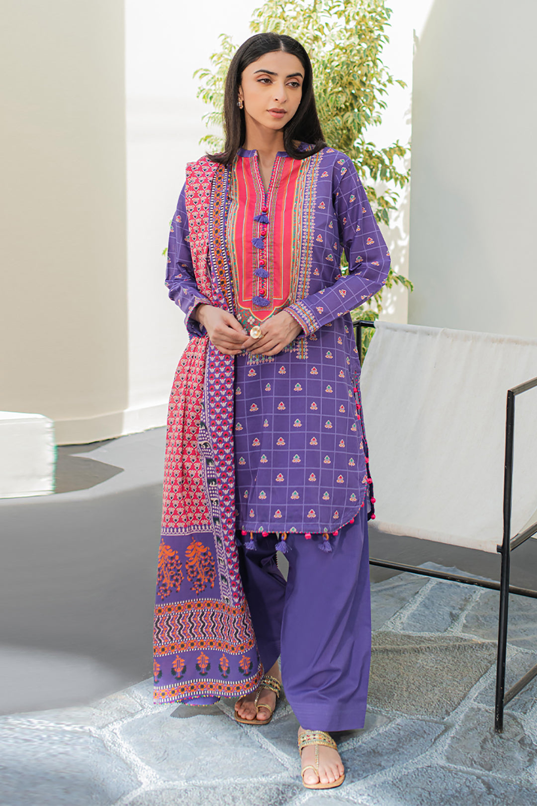 Zellbury | Unstitched 3 Piece Lawn | Shirt Shalwar Dupatta - 1217 - by - Libasekhas UK - Registered Vendor of : Zellbury Women - 100% Original Designer Dresss