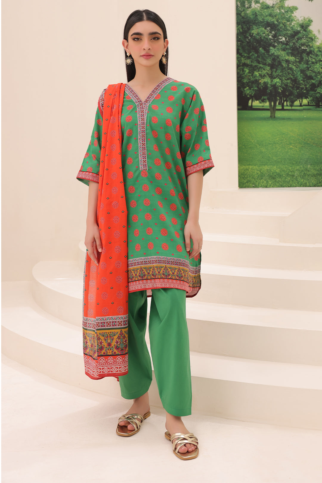 Zellbury | Unstitched 3 Piece Lawn | Shirt Shalwar Dupatta - 1221 - by - Libasekhas UK - Registered Vendor of : Zellbury Women - 100% Original Designer Dresss