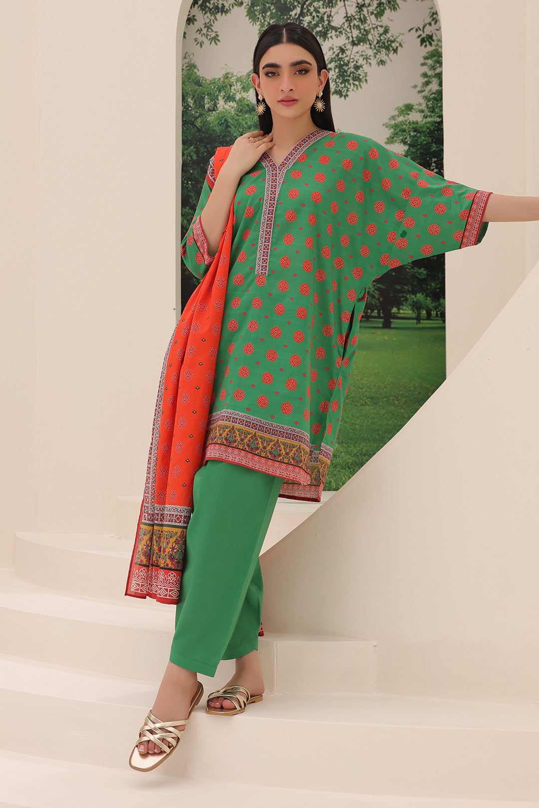 Zellbury | Unstitched 3 Piece Lawn | Shirt Shalwar Dupatta - 1221 - by - Libasekhas UK - Registered Vendor of : Zellbury Women - 100% Original Designer Dresss