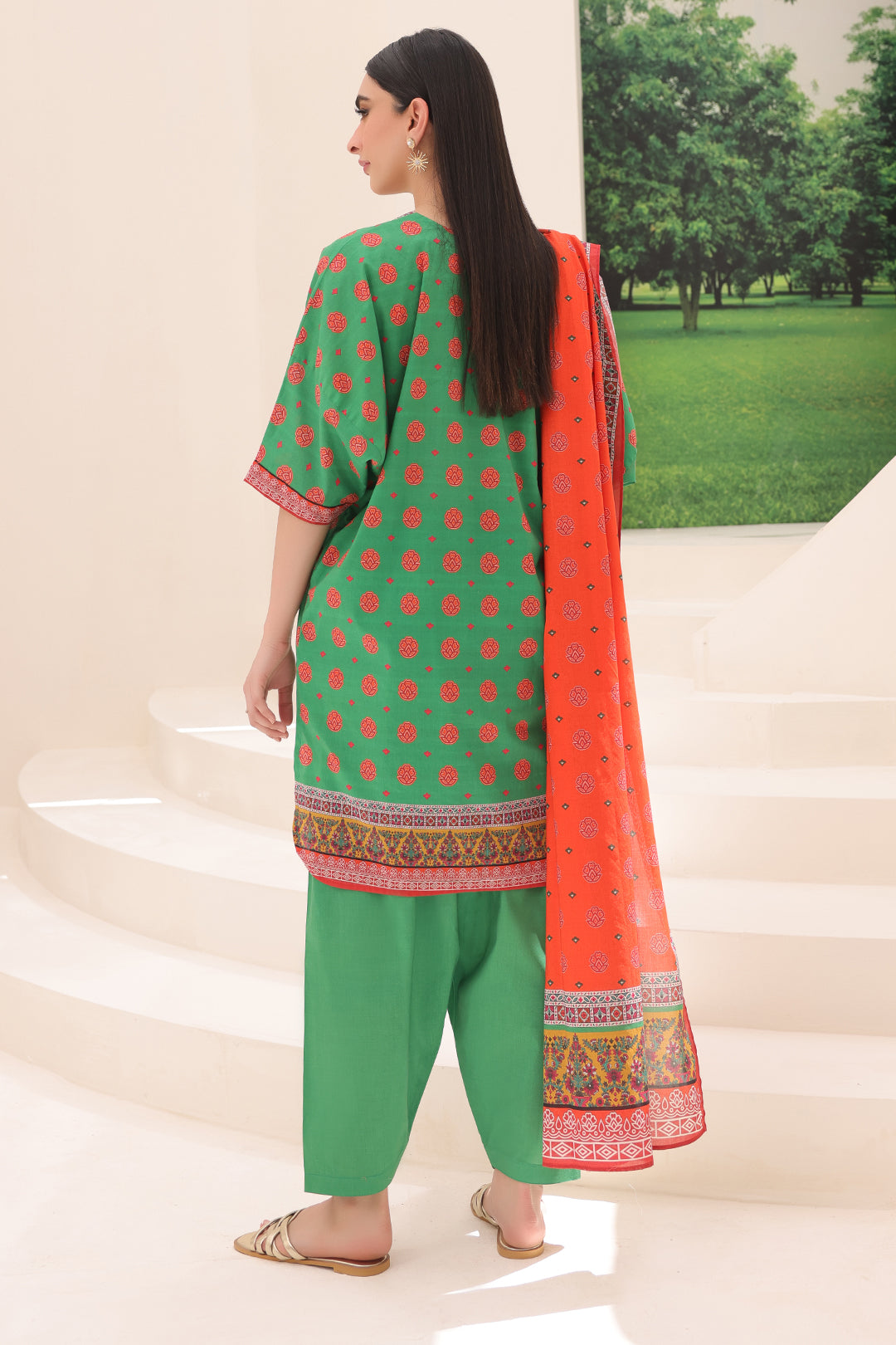 Zellbury | Unstitched 3 Piece Lawn | Shirt Shalwar Dupatta - 1221 - by - Libasekhas UK - Registered Vendor of : Zellbury Women - 100% Original Designer Dresss