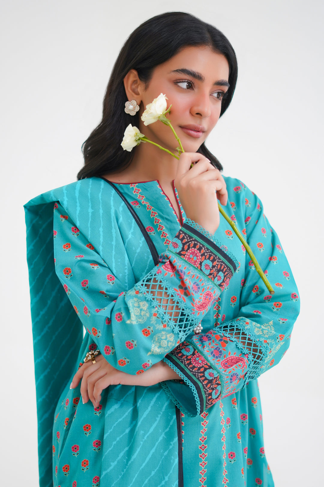 Zellbury | Unstitched 3 Piece Lawn | Shirt Shalwar Dupatta - 1227 - by - Libasekhas UK - Registered Vendor of : Zellbury Women - 100% Original Designer Dresss