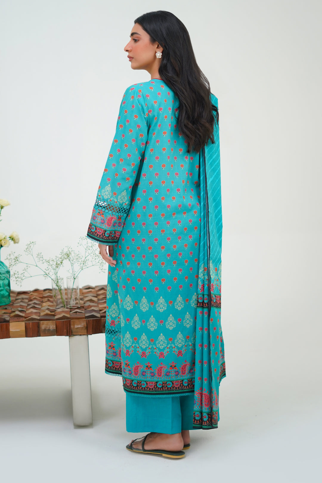 Zellbury | Unstitched 3 Piece Lawn | Shirt Shalwar Dupatta - 1227 - by - Libasekhas UK - Registered Vendor of : Zellbury Women - 100% Original Designer Dresss