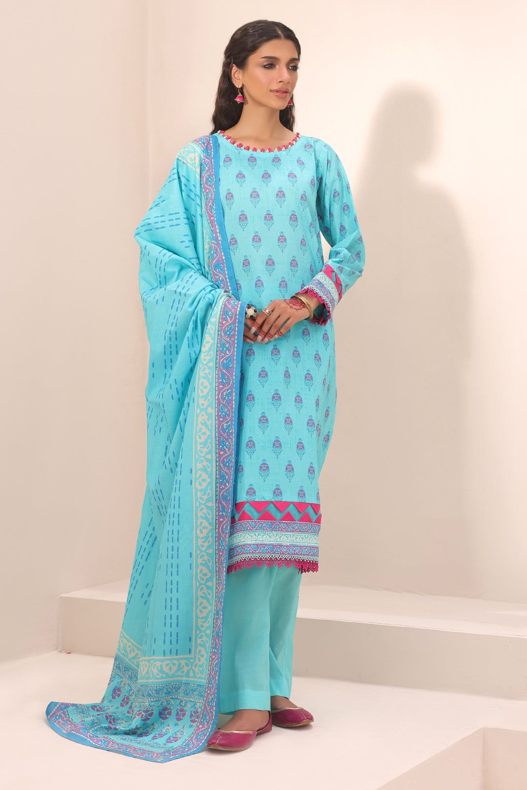 Zellbury | Unstitched 3 Piece Lawn | Shirt Shalwar Dupatta - 1231 - by - Libasekhas UK - Registered Vendor of : Zellbury Women - 100% Original Designer Dresss