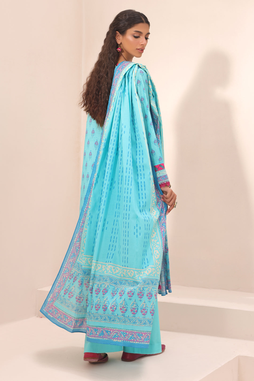 Zellbury | Unstitched 3 Piece Lawn | Shirt Shalwar Dupatta - 1231 - by - Libasekhas UK - Registered Vendor of : Zellbury Women - 100% Original Designer Dresss