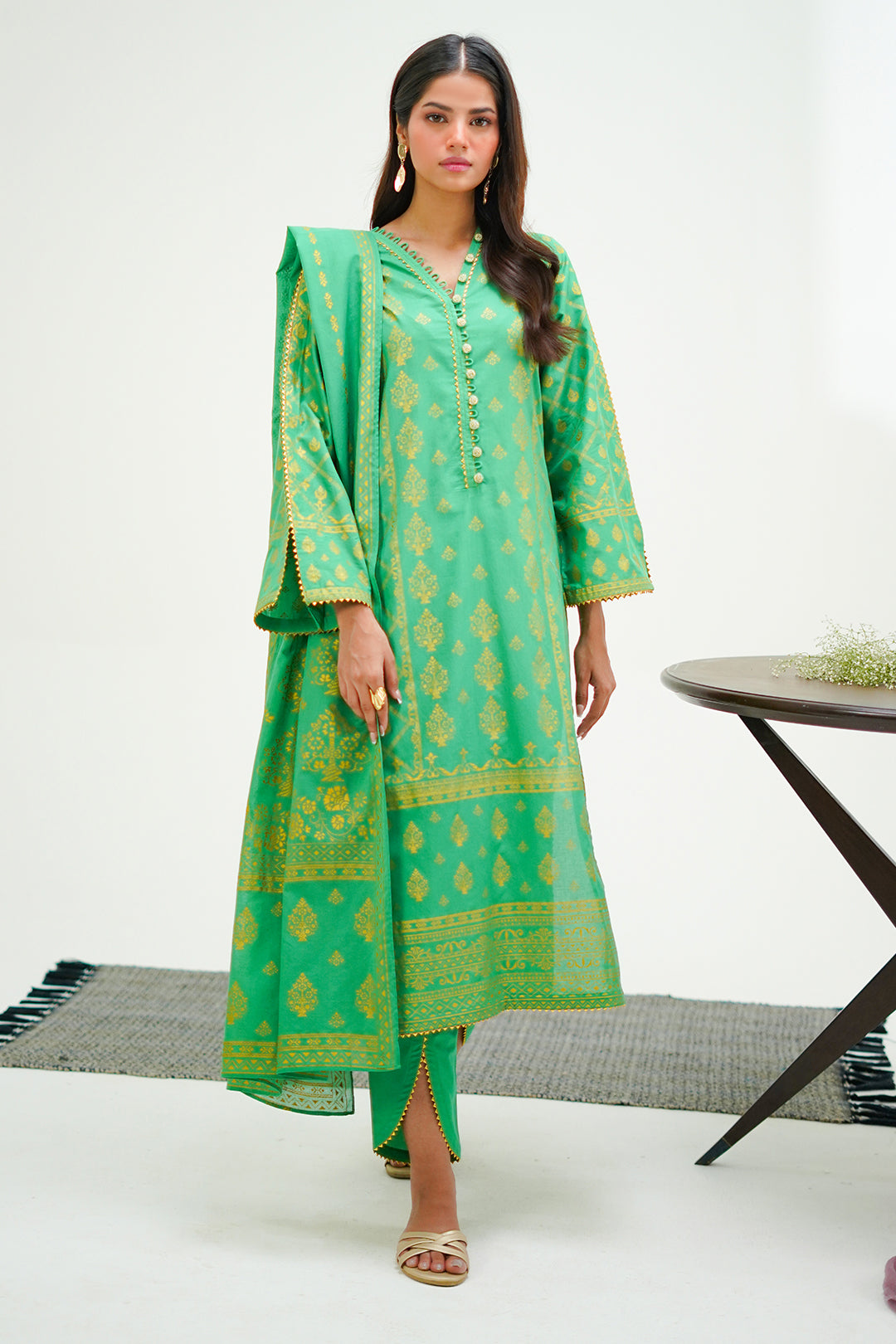 Zellbury | Unstitched 3 Piece Lawn | Shirt Shalwar Dupatta - 1237 - by - Libasekhas UK - Registered Vendor of : Zellbury Women - 100% Original Designer Dresss
