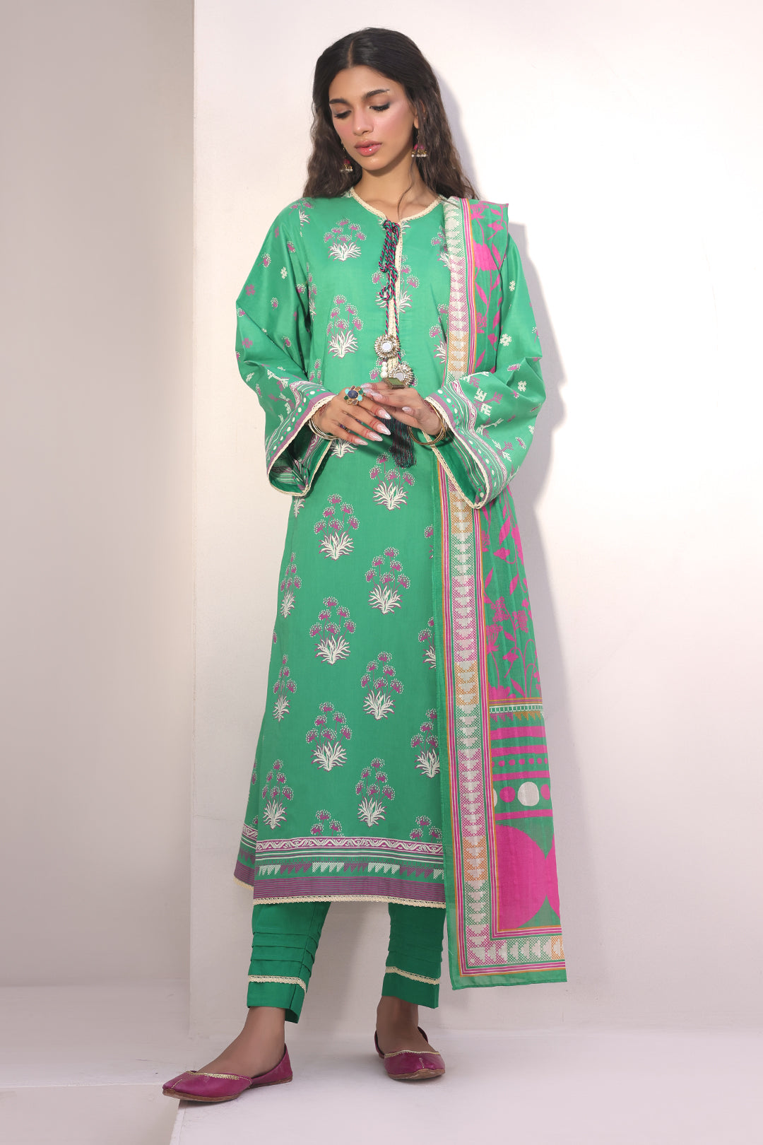 Zellbury | Unstitched 3 Piece Lawn | Shirt Shalwar Dupatta - 1238 - by - Libasekhas UK - Registered Vendor of : Zellbury Women - 100% Original Designer Dresss