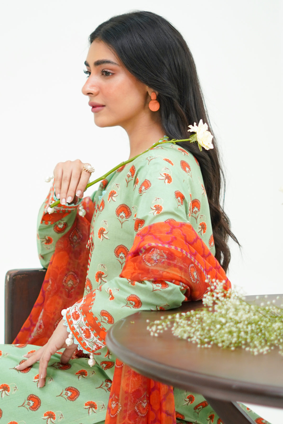 Zellbury | Unstitched 3 Piece Lawn | Shirt Shalwar Dupatta - 1325 - by - Libasekhas UK - Registered Vendor of : Zellbury Women - 100% Original Designer Dresss