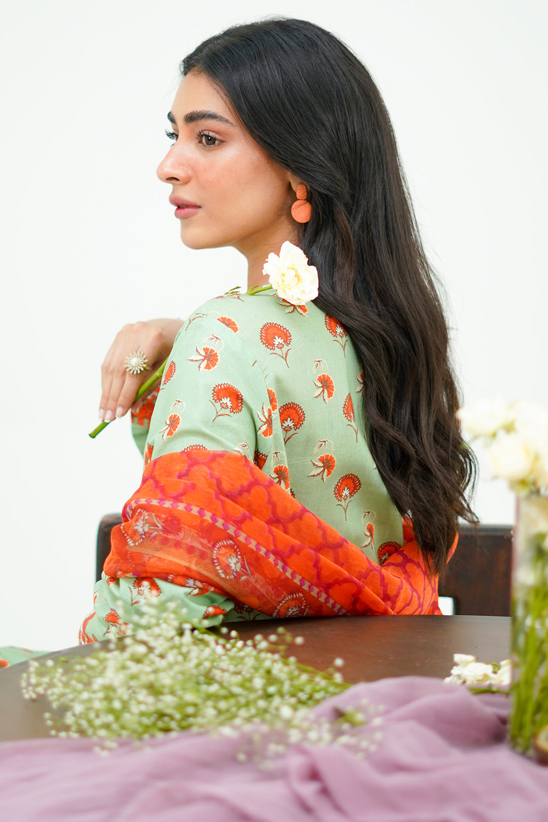 Zellbury | Unstitched 3 Piece Lawn | Shirt Shalwar Dupatta - 1325 - by - Libasekhas UK - Registered Vendor of : Zellbury Women - 100% Original Designer Dresss