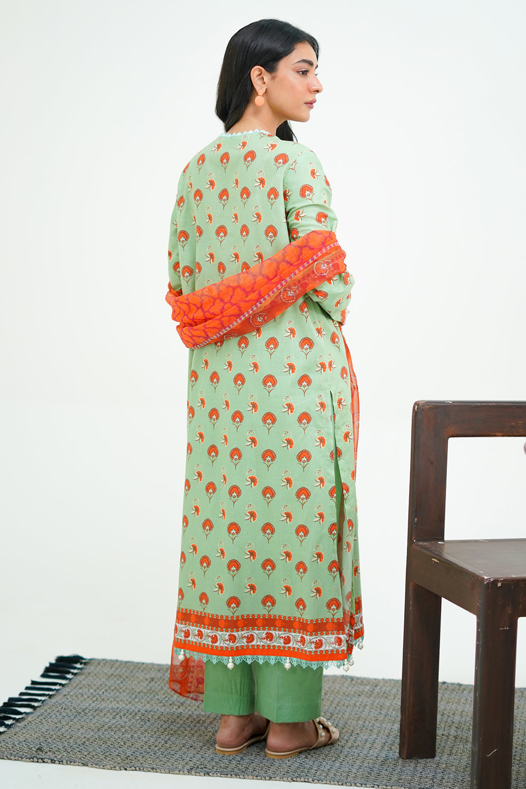 Zellbury | Unstitched 3 Piece Lawn | Shirt Shalwar Dupatta - 1325 - by - Libasekhas UK - Registered Vendor of : Zellbury Women - 100% Original Designer Dresss