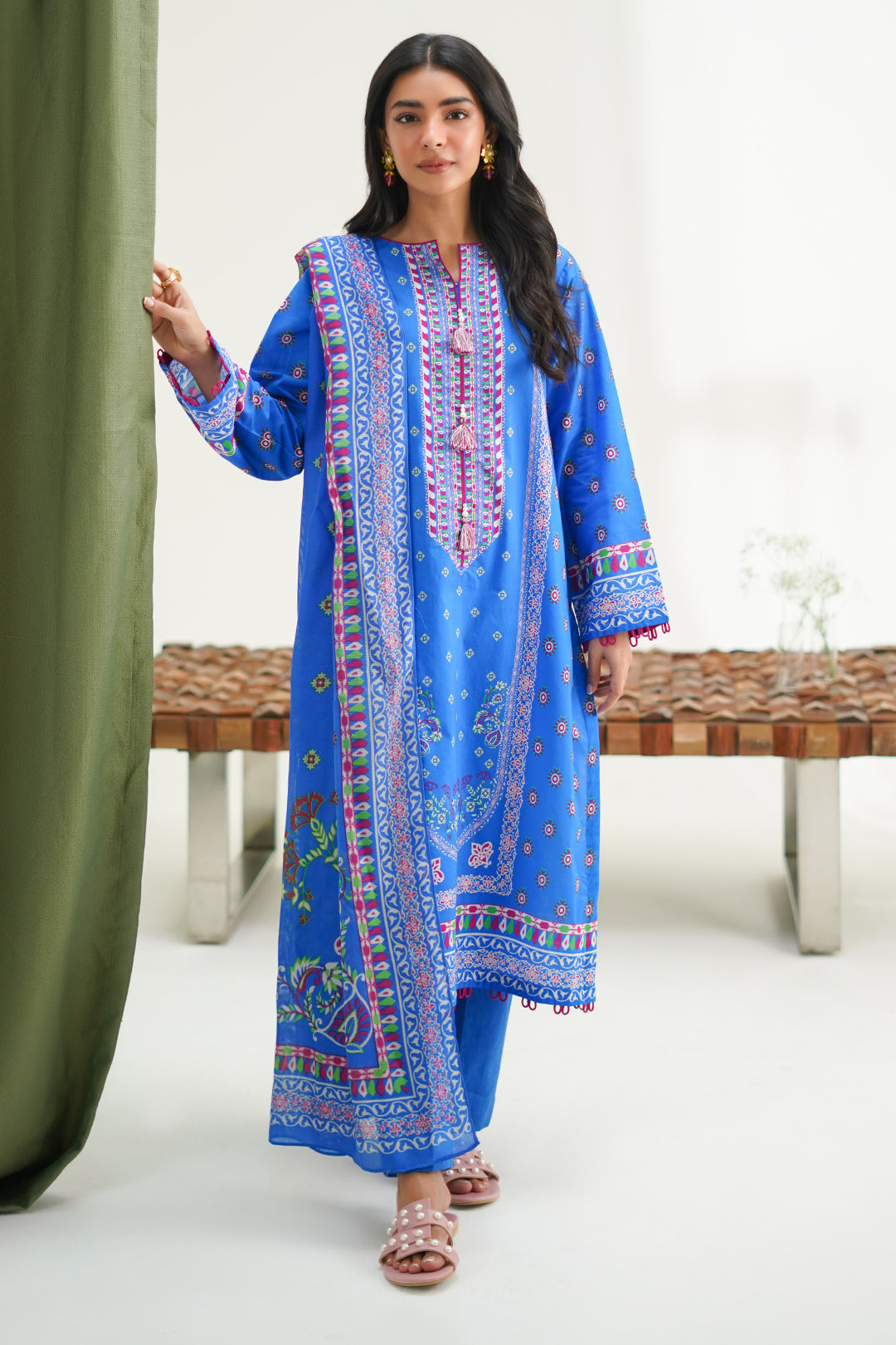 Zellbury | Unstitched 3 Piece Lawn | Shirt Shalwar Dupatta - 1326 - by - Libasekhas UK - Registered Vendor of : Zellbury Women - 100% Original Designer Dresss